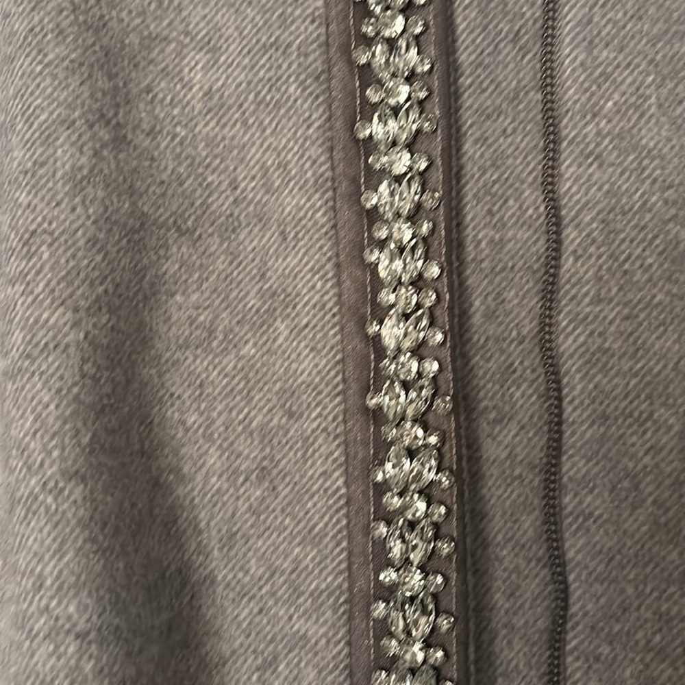 Liz Claiborne stunning grey winter coat with rhinestone detailing. Size 3X - Picture 6 of 6